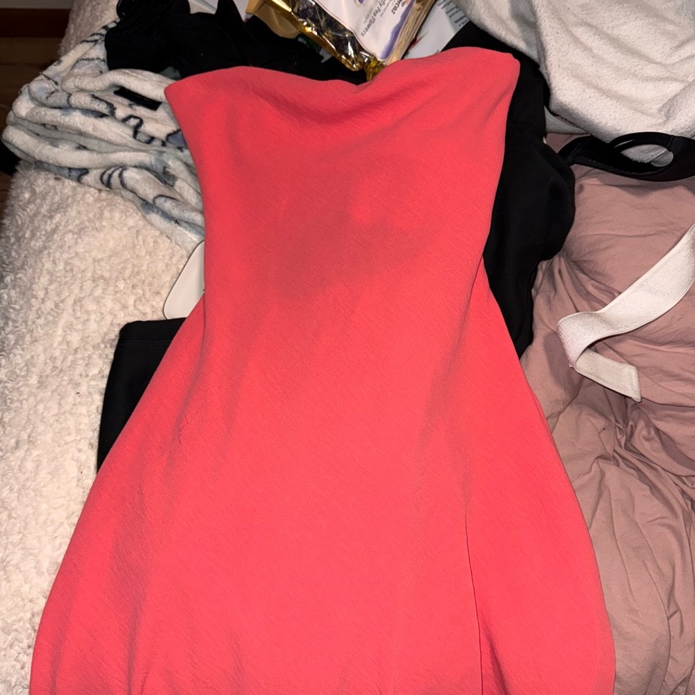 Elegant Coral Dress